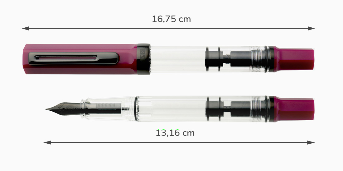 Plnicí pero TWSBI ECO Plum rozmer